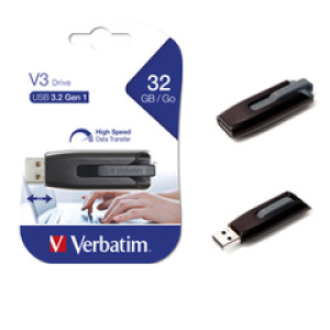 USB Stik 32GB USB3.2 Gen1,V3 Verbatim  , crni
